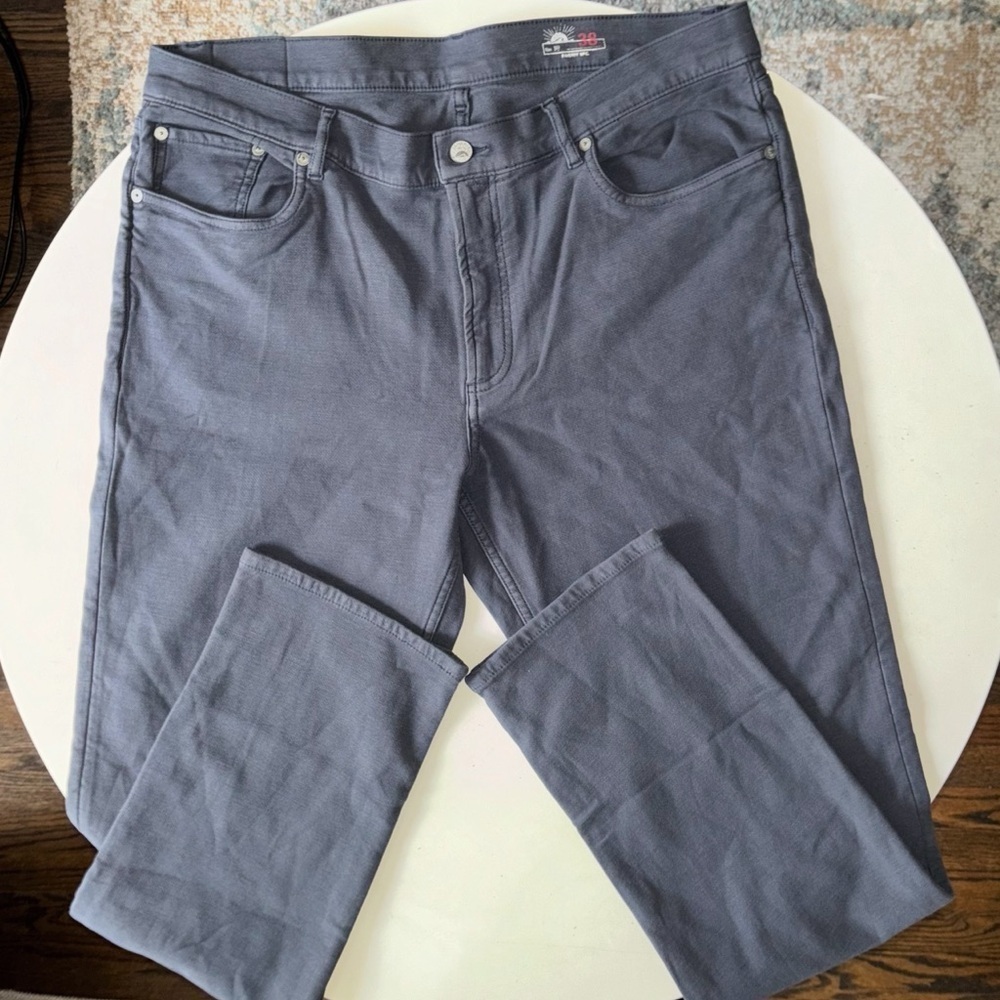 Faherty Stretch Terry 5-Pocket Pant Navy Men’s 38x33 Slim NWOT